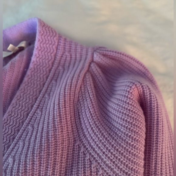 NWT LOVESHACKFANCY LARGE AVIGNON CROPPED WOOL/CASHMERE CARDIGAN - Picture 2 of 13